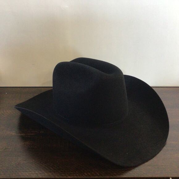 Stetson Skyline 6X Fur Felt Cattleman Western Hat Black Size 7 1/2 Cowboy Hat - Picture 3 of 8